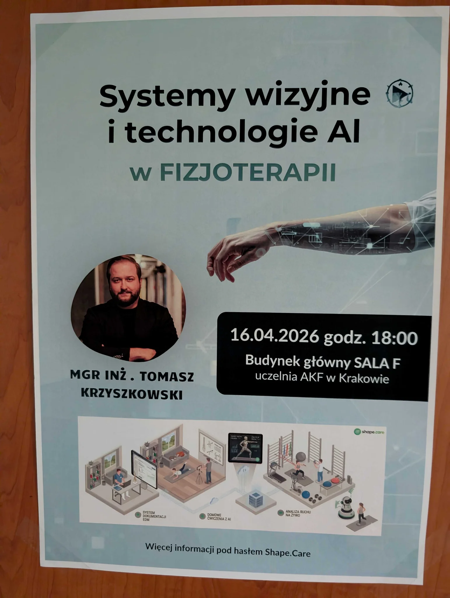 Warsztaty „Systemy wizyjne i technologie Al w fizjoterapii“